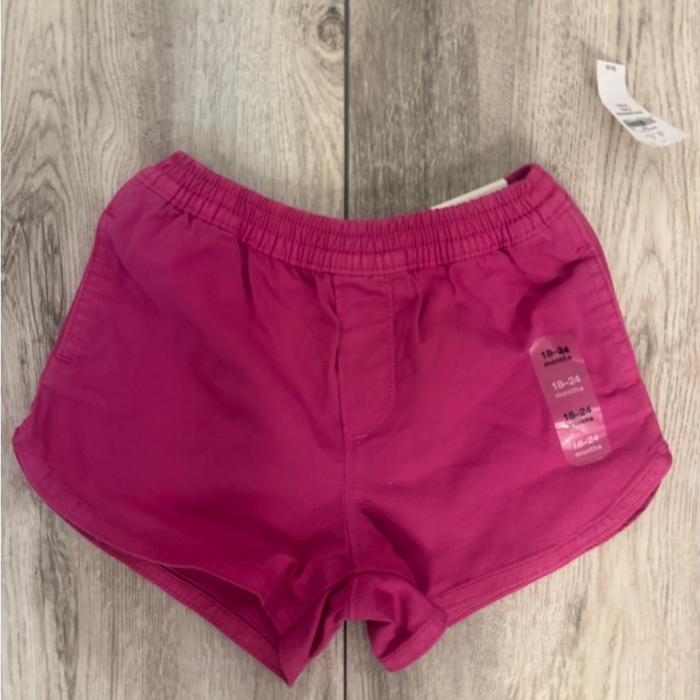 New with tags GAP Girls Pink Elastic-Waist Shorts